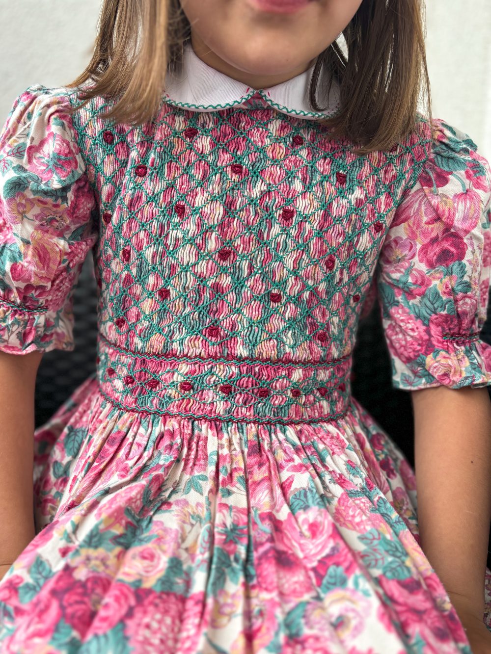 Lena Vintage Smocked Dresses (7-8Y) - Image 3