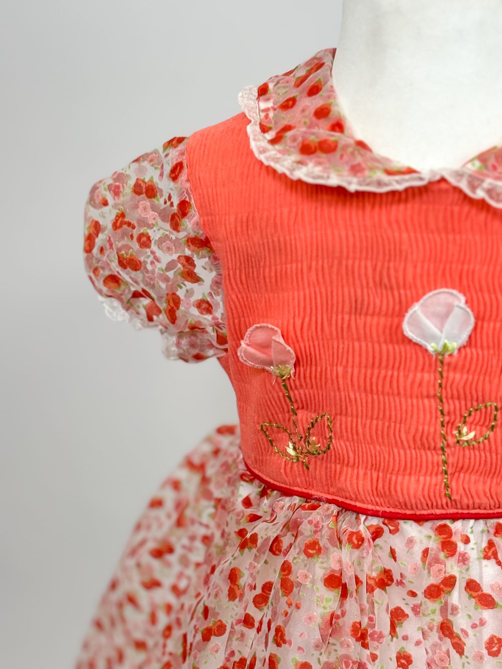 Elsie Sheer Vintage Dress (3-6m) - Image 3