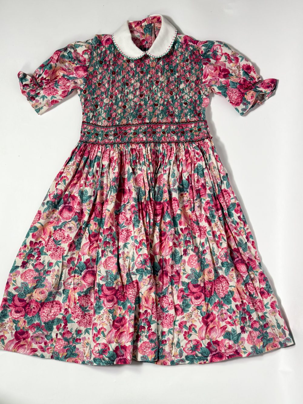 Lena Vintage Smocked Dresses (7-8Y)