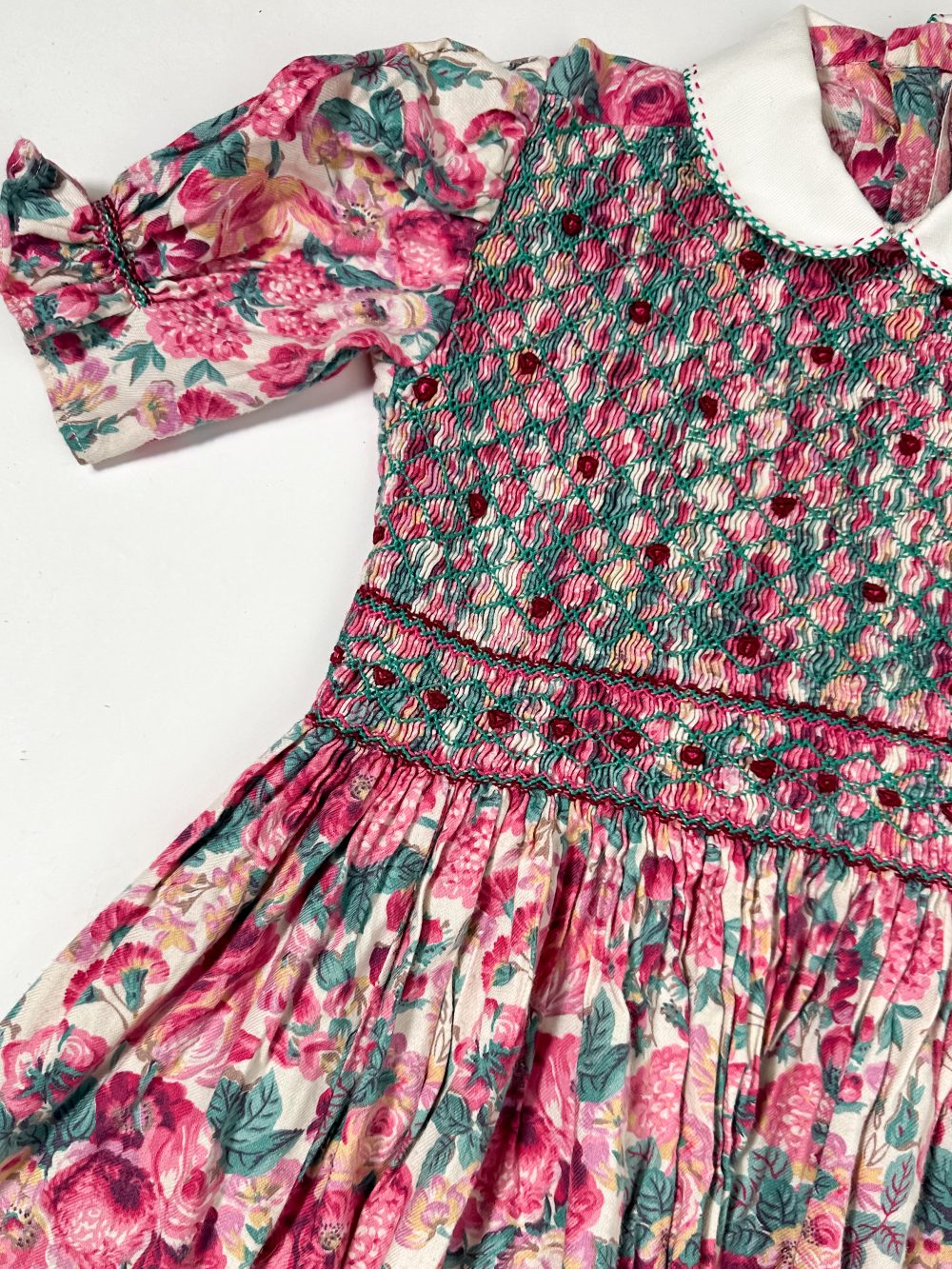 Lena Vintage Smocked Dresses (7-8Y) - Image 2