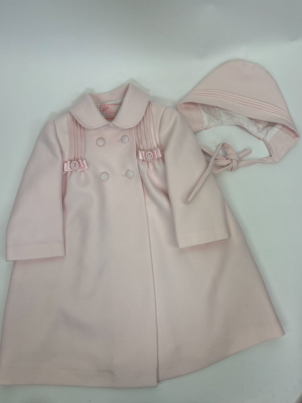 The Lola Vintage coat with Bonnet 12-18m