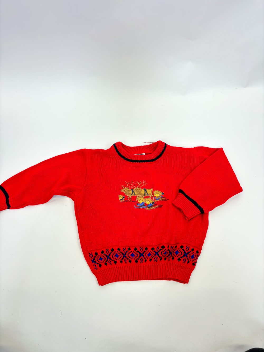 The Vintage Reindeer Jumper 2-3y